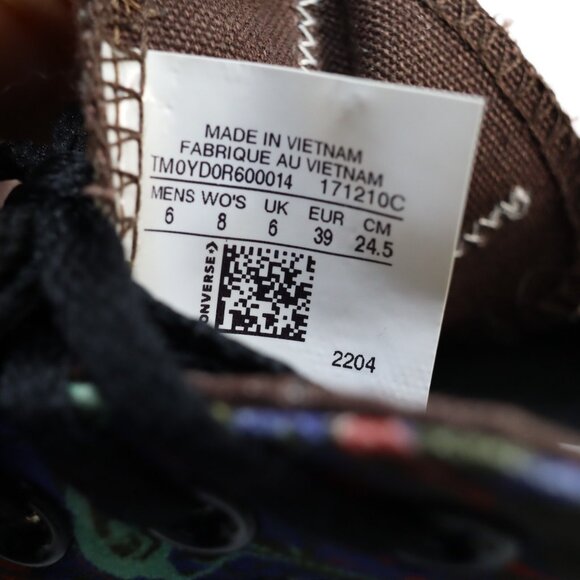 Converse Chuck Taylor Platform OX Womens Sz 8 Black Canvas Shoes 171210C Tie Dye - Picture 10 of 10